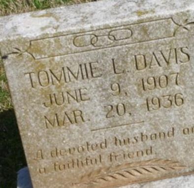 Tommie Lee Davis on Sysoon