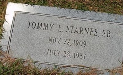 Tommy E. Starnes, Sr on Sysoon