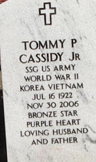 Tommy P. Cassidy, Jr on Sysoon