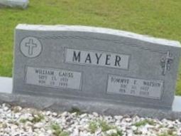 Tommye E. Watson Mayer on Sysoon
