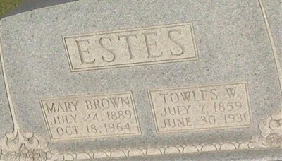 Towles W Estes on Sysoon