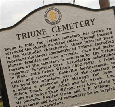 Triune Cemetery on Sysoon