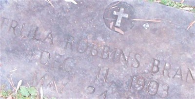 Trula Robbins Branam on Sysoon