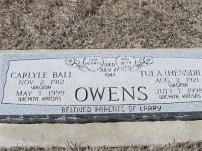 Tula Hensdill Owens on Sysoon