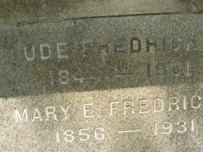 Uda Fredricks, Find a grave on Sysoon Uda Fredricks on Sysoon