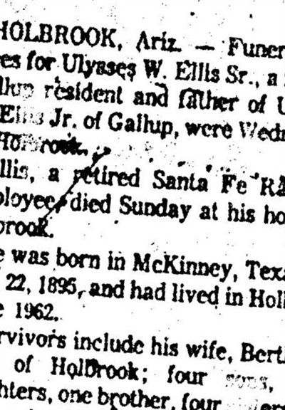 Ulysses W. Ellis, Sr on Sysoon