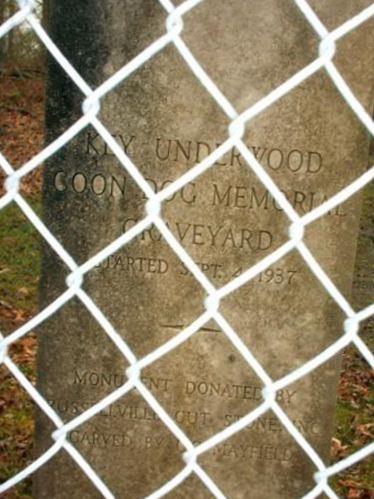 Key Underwood Coon Dog Memorial Park on Sysoon