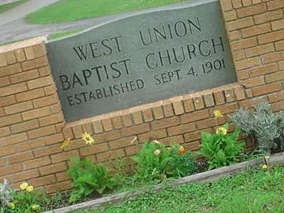 West Union Baptist Church Cemetery on Sysoon