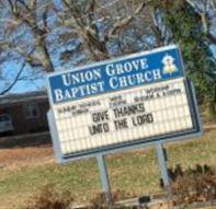 Union Grove Baptist Cemetery on Sysoon