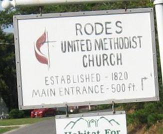 Rodes United Methodist Church Cemetery on Sysoon