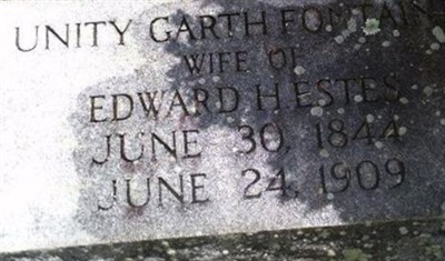 Unity Garth Fontaine Estes on Sysoon