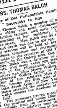 Unknown (Mrs. Thomas) Swift Balch on Sysoon