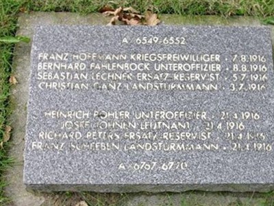 Unteroffizier Bernhard Fahlenbock on Sysoon