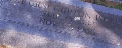 Uva Ursi Gupton Pickens on Sysoon