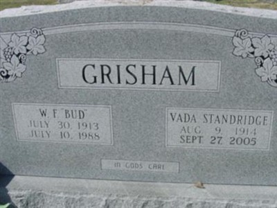Vada Standridge Grisham on Sysoon