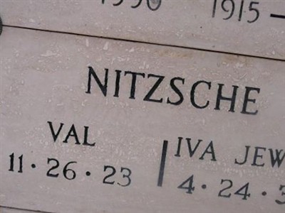 Val Nitzsche on Sysoon