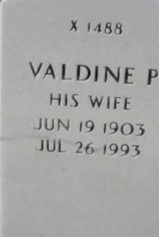 Valdine P Elkins on Sysoon