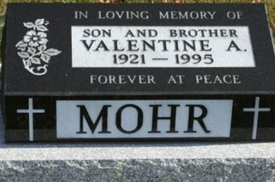Valentine A. Mohr on Sysoon