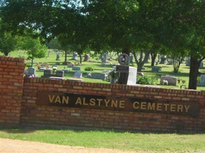 Van Alstyne Cemetery on Sysoon