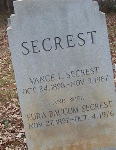 Vance L Secrest on Sysoon