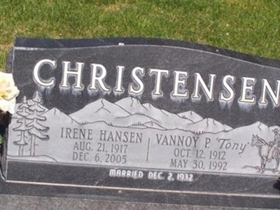Vannoy Peter "Tony" Christensen on Sysoon
