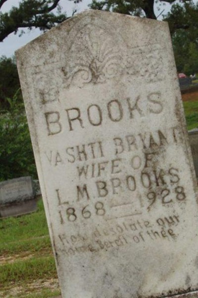 Vashti Bryant Brooks on Sysoon