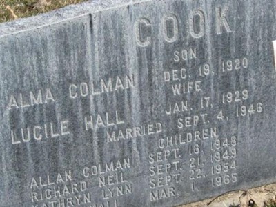 Velda Eveline "Ted" Hunsaker Cook on Sysoon