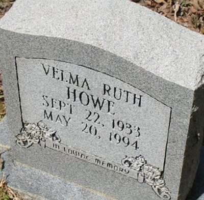 Velma Ruth Howe on Sysoon