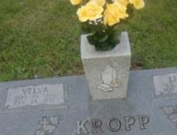 Velva Orea Barnett Kropp on Sysoon