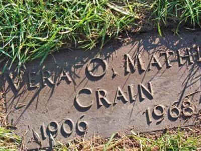 Vera O. Mathis Crain on Sysoon