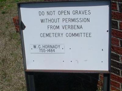 Verbena Cemetery on Sysoon