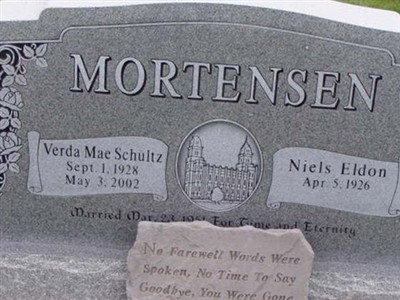 Verda Mae Schultz Mortensen on Sysoon