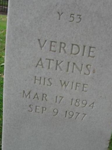Verdie Atkins Keck on Sysoon