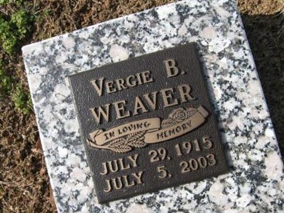 Vergie B. Weaver on Sysoon