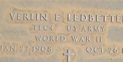 Verlin E Ledbetter on Sysoon