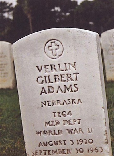 Verlin Gilbert Adams on Sysoon