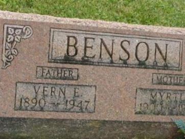 Vern E Benson on Sysoon