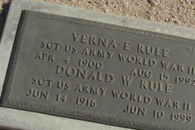 Verna E Rule on Sysoon