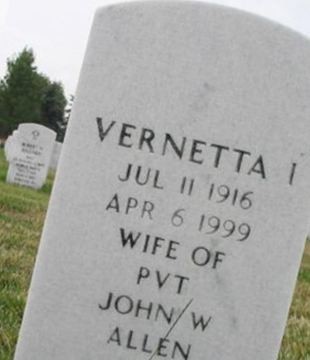 Vernetta I Allen on Sysoon
