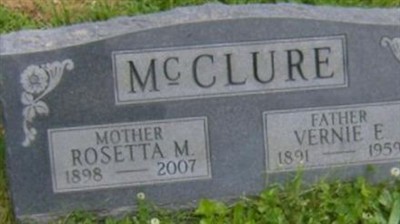 Vernie E. McClure on Sysoon