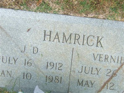 Vernie W Hamrick on Sysoon