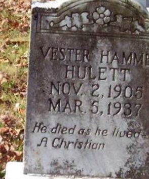 Vester Hammer Hulett on Sysoon