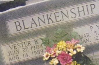 Vester Van Buren Blankenship on Sysoon