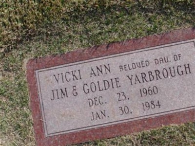 Vicki Ann Yarbrough on Sysoon