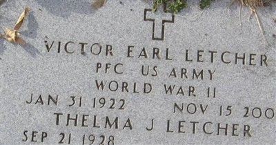 Victor Earl Letcher on Sysoon