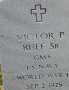 Victor Paul Ruff, Sr on Sysoon