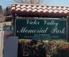Victor Valley Memorial Park on Sysoon