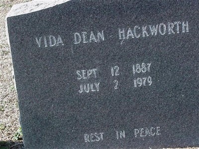 Vida May Shepard Hackworth on Sysoon