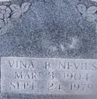Vina B. Nevils on Sysoon