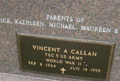 Vincent A Callan on Sysoon